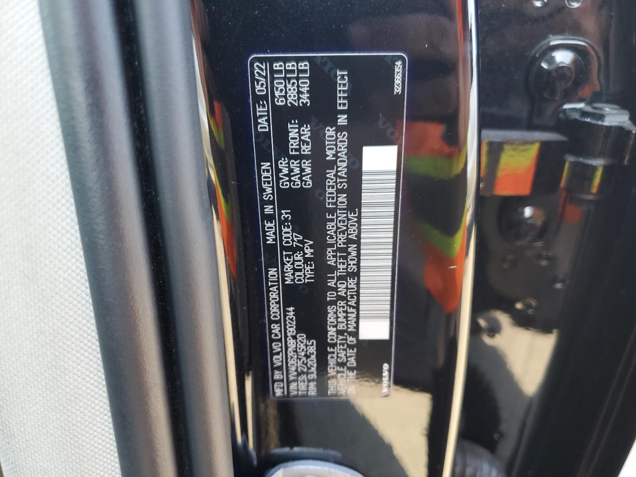 2023 Volvo Xc90 Plus VIN: YV4062PN8P1902344 Lot: 83931125