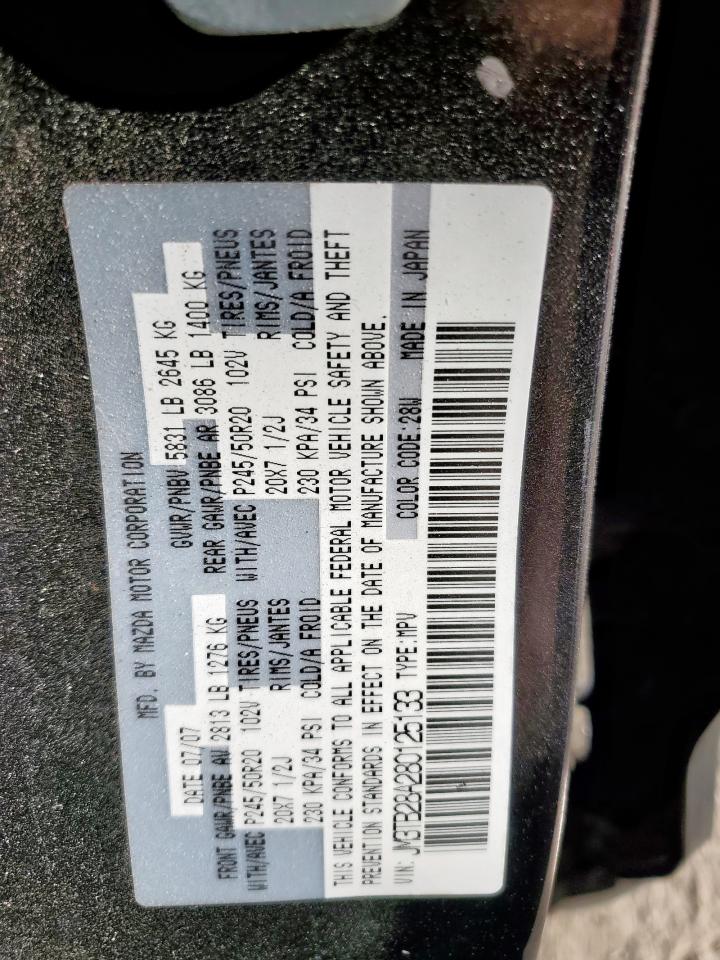 2008 Mazda Cx-9 VIN: JM3TB28A280125133 Lot: 86154065