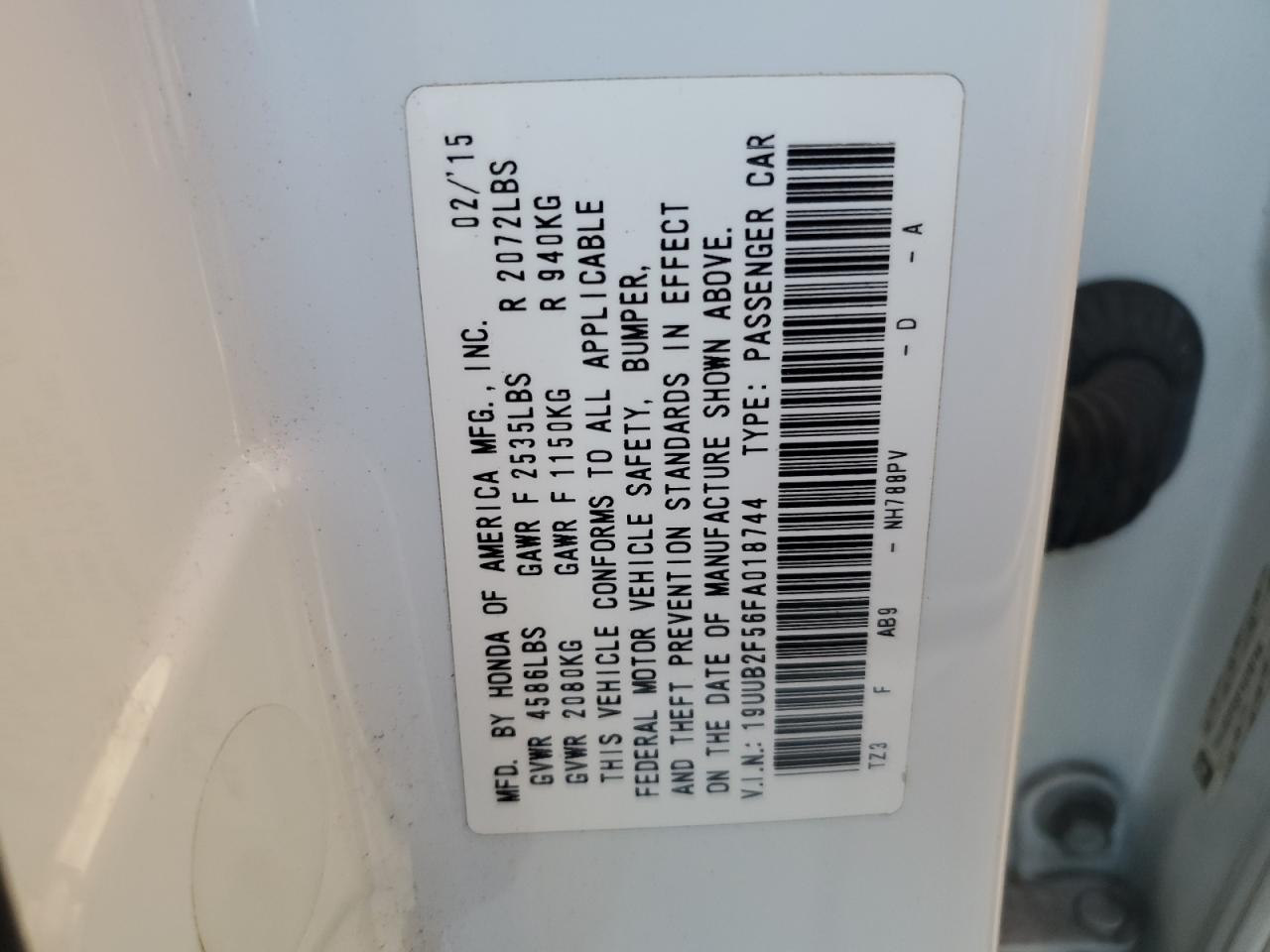 2015 Acura Tlx Tech VIN: 19UUB2F56FA018744 Lot: 90602575