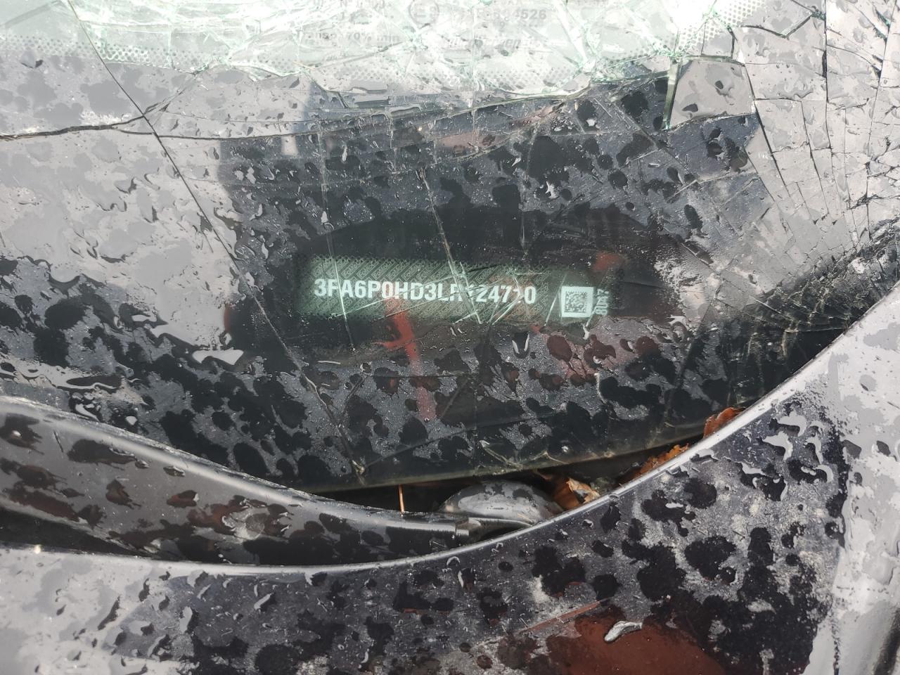 2020 Ford Fusion Se VIN: 3FA6P0HD3LR124710 Lot: 82255815