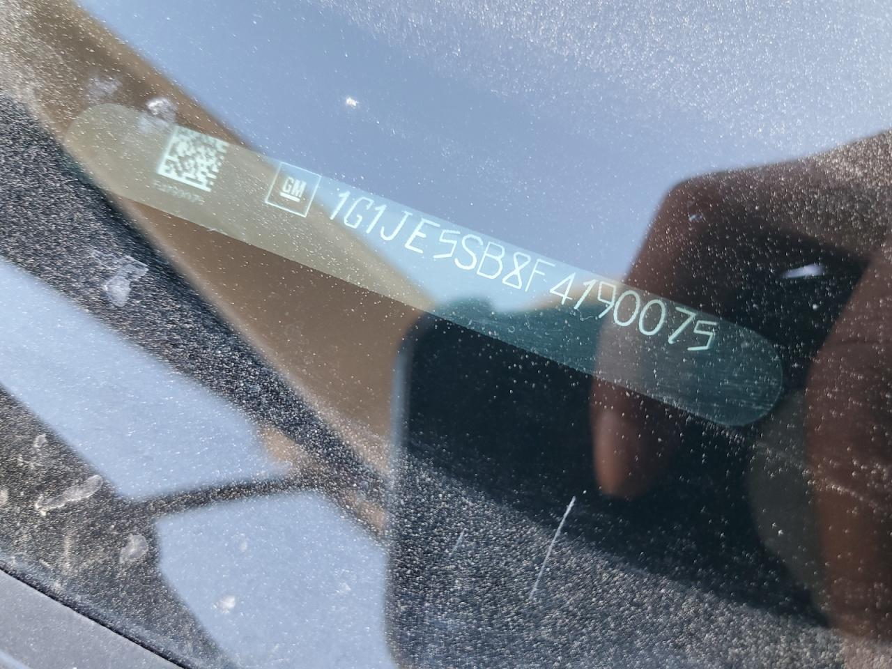 2015 Chevrolet Sonic Ltz VIN: 1G1JE5SB8F4190075 Lot: 85866185