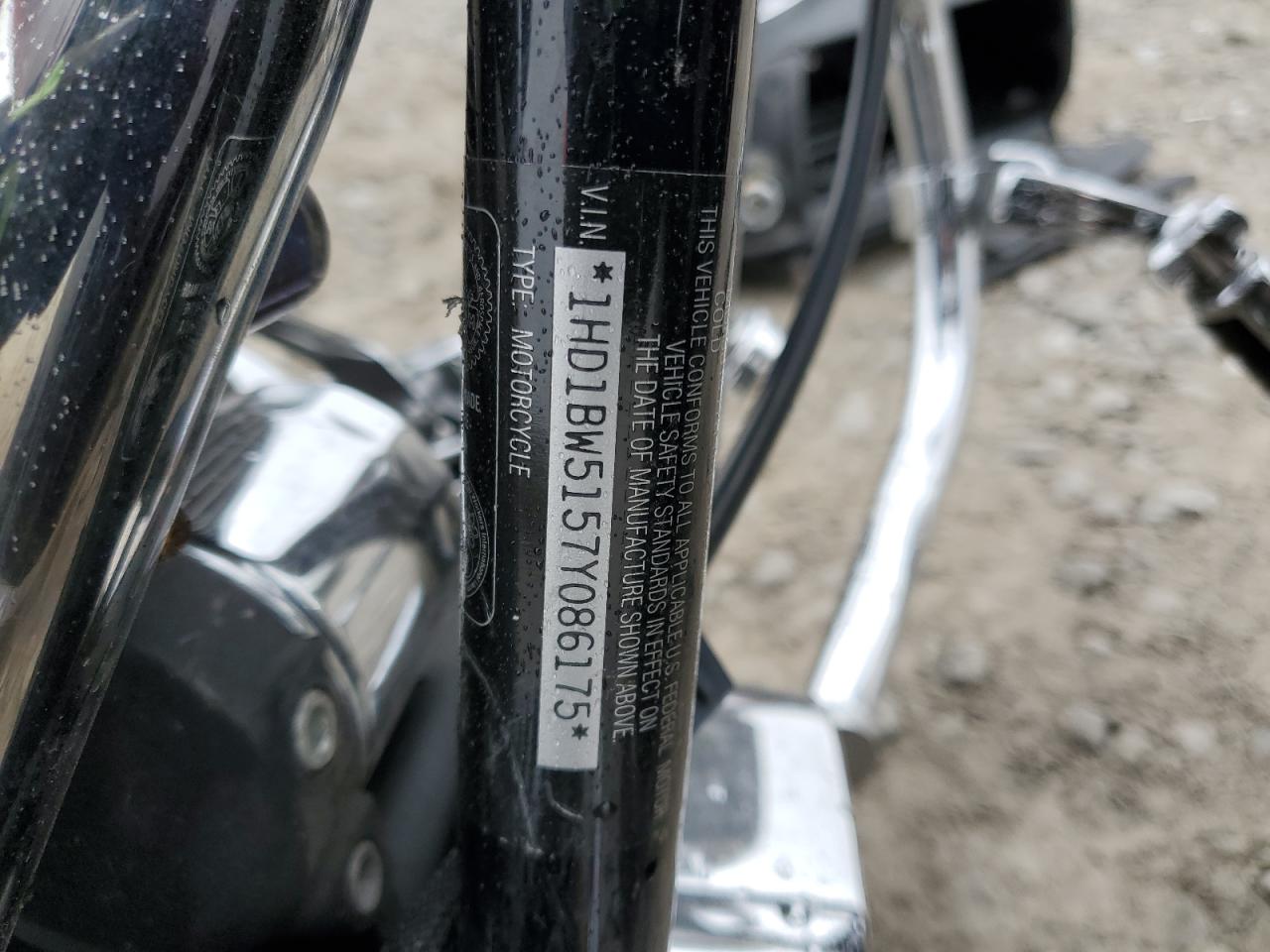 2007 Harley-Davidson Flstc VIN: 1HD1BW5157Y086175 Lot: 89879125