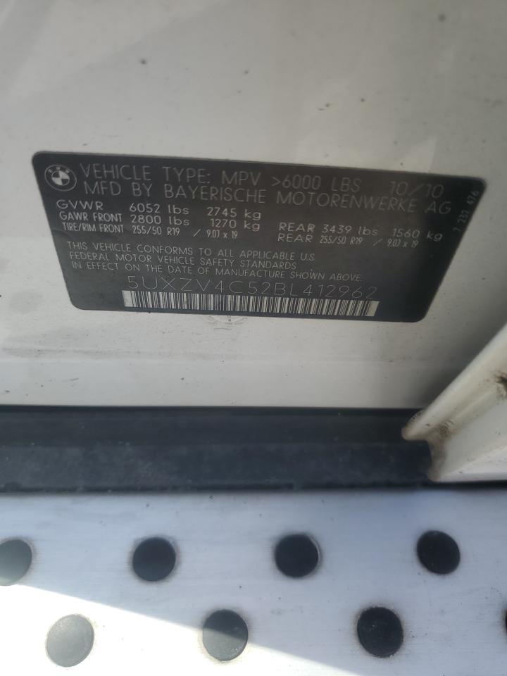 2011 BMW X5 xDrive35I VIN: 5UXZV4C52BL412962 Lot: 82309855