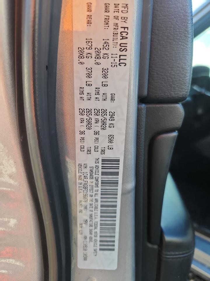 2015 Jeep Grand Cherokee Laredo VIN: 1C4RJFAG8FC196070 Lot: 81926315