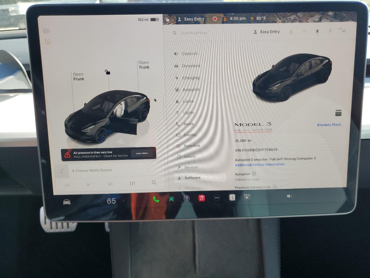 2023 Tesla Model 3 VIN: 5YJ3E1EC3PF708035 Lot: 85273935