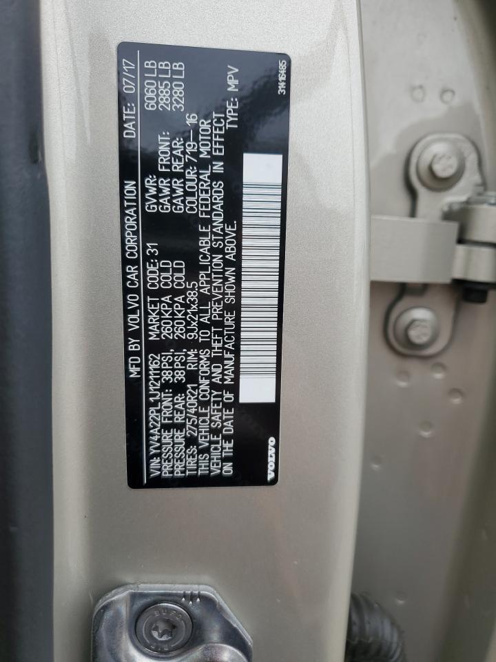 2018 Volvo Xc90 T6 VIN: YV4A22PL1J1211162 Lot: 85651845