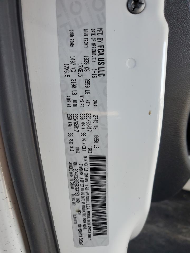 2016 Dodge Grand Caravan R/T VIN: 2C4RDGEG5GR264793 Lot: 89693825