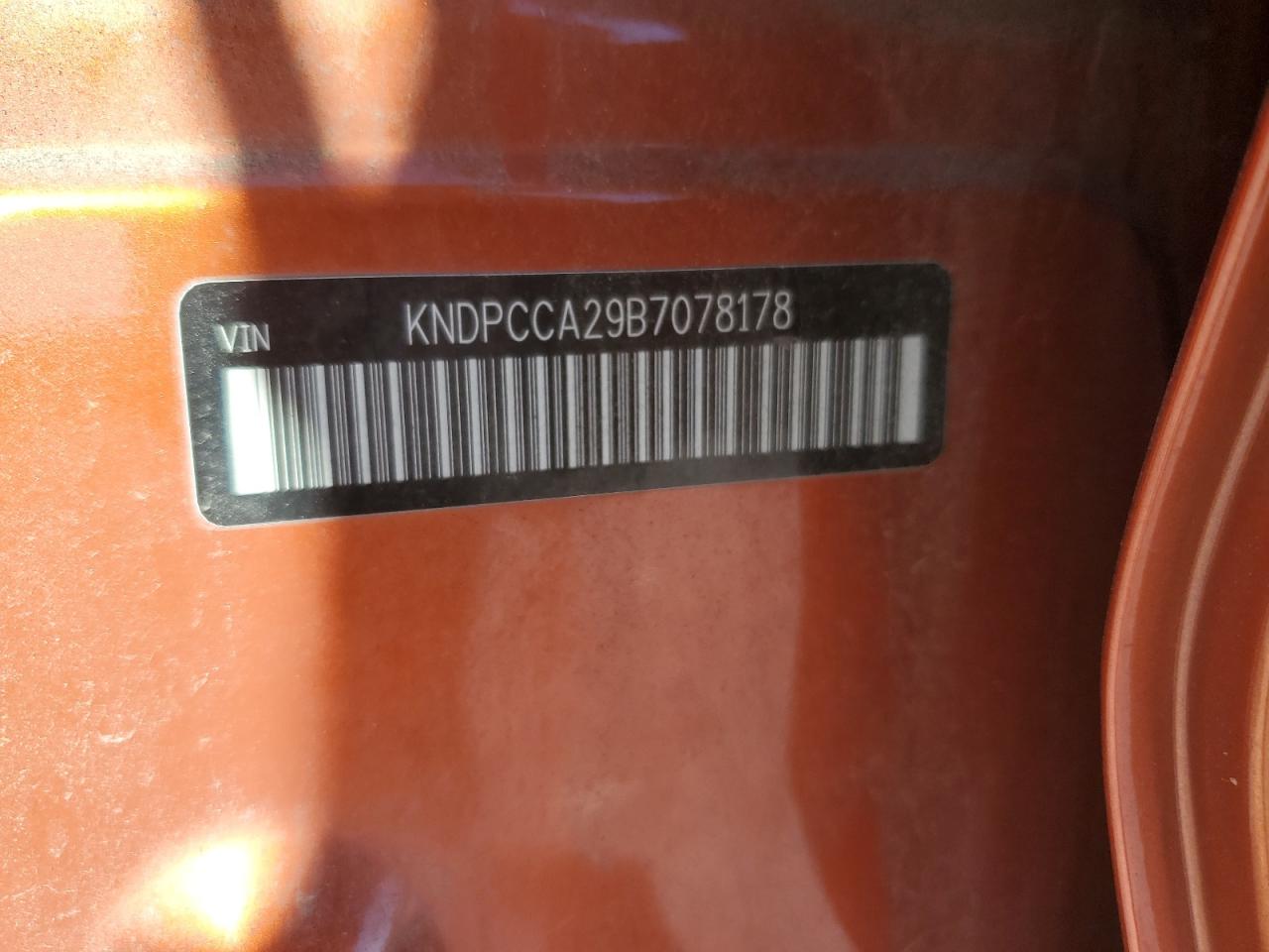 2011 Kia Sportage Ex VIN: KNDPCCA29B7078178 Lot: 87177475