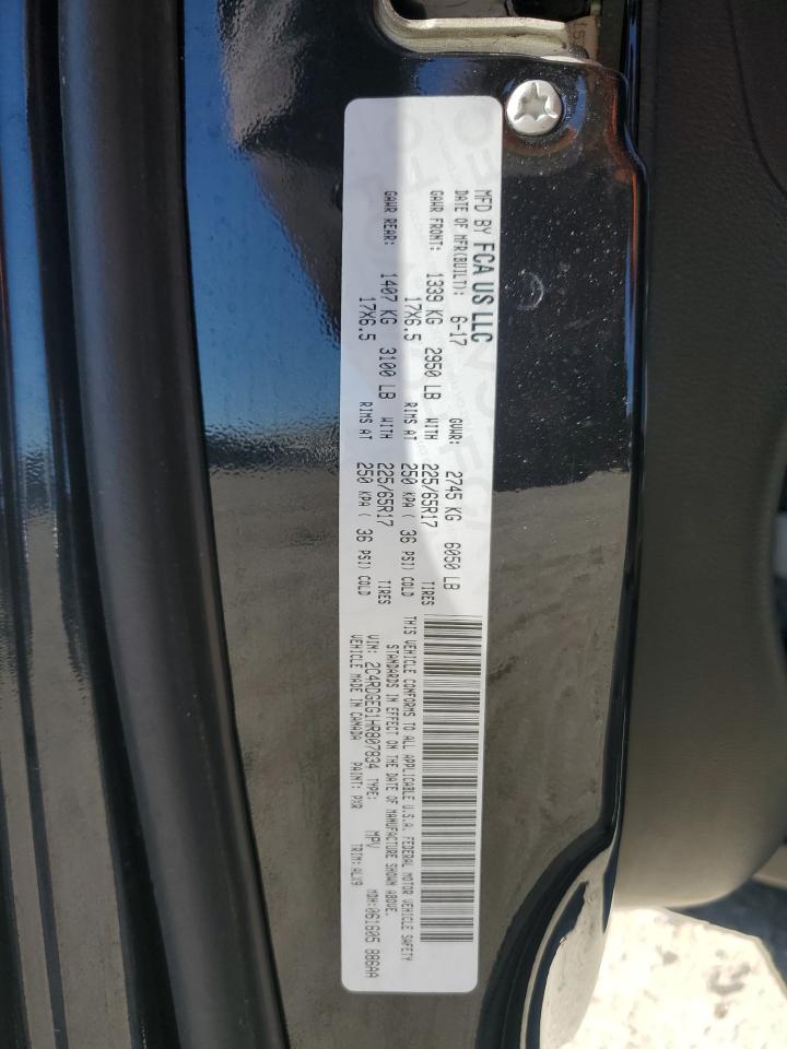 2017 Dodge Grand Caravan Gt VIN: 2C4RDGEG1HR807834 Lot: 89446095