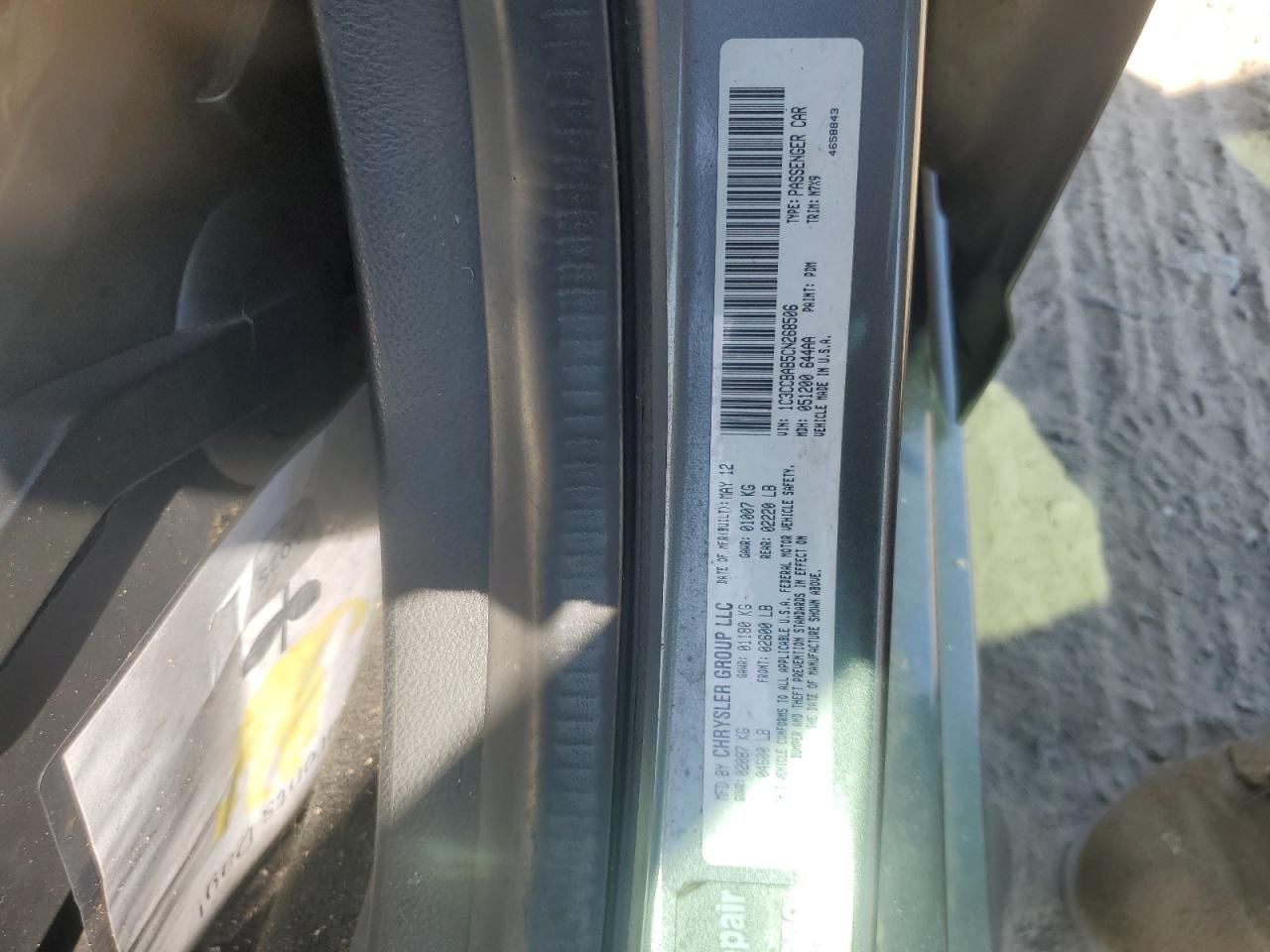 2012 Chrysler 200 Lx VIN: 1C3CCBAB5CN268506 Lot: 82197195