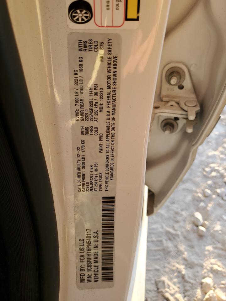 2023 Ram 1500 Limited VIN: 1C6SRFHT6PN540117 Lot: 86284145