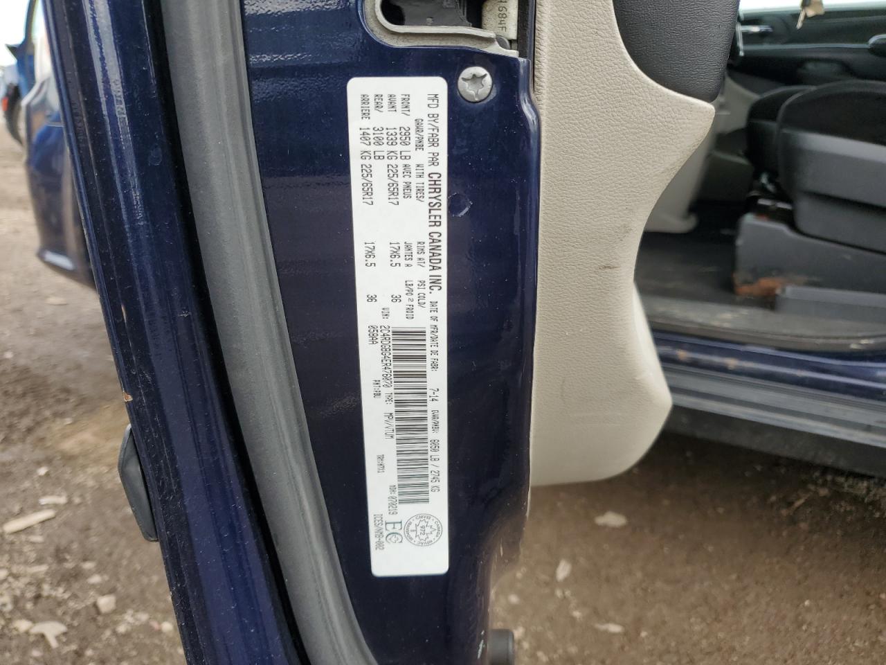 2014 Dodge Grand Caravan Se VIN: 2C4RDGBG4DR741617 Lot: 89505835