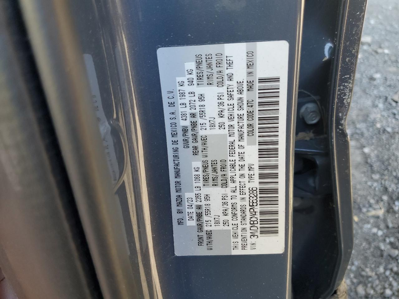 2023 Mazda Cx-30 Preferred VIN: 3MVDMBCM4PM553286 Lot: 84767505