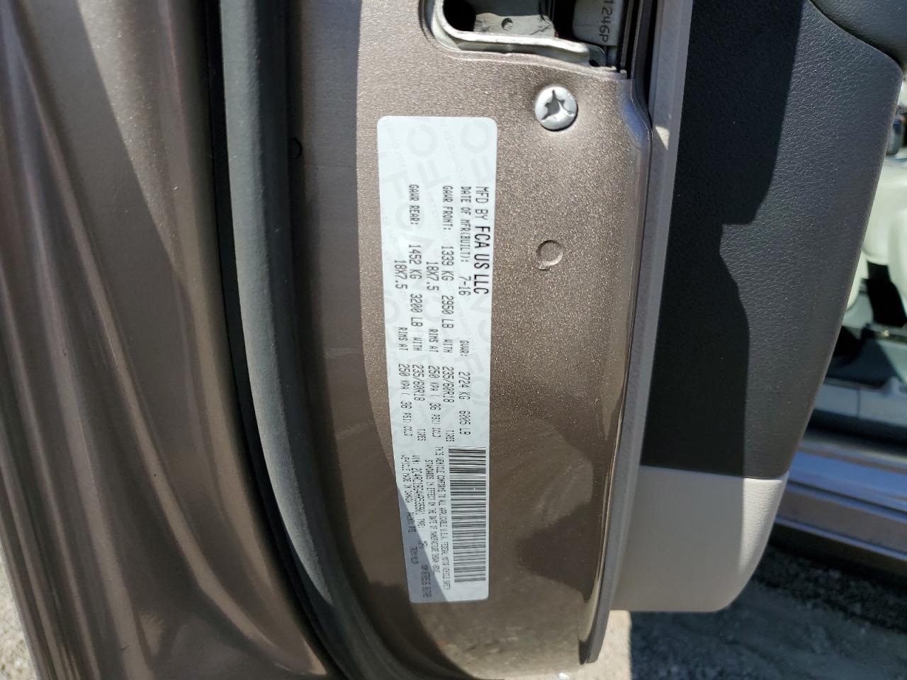 2017 Chrysler Pacifica Touring L VIN: 2C4RC1BG4HR535901 Lot: 82364805