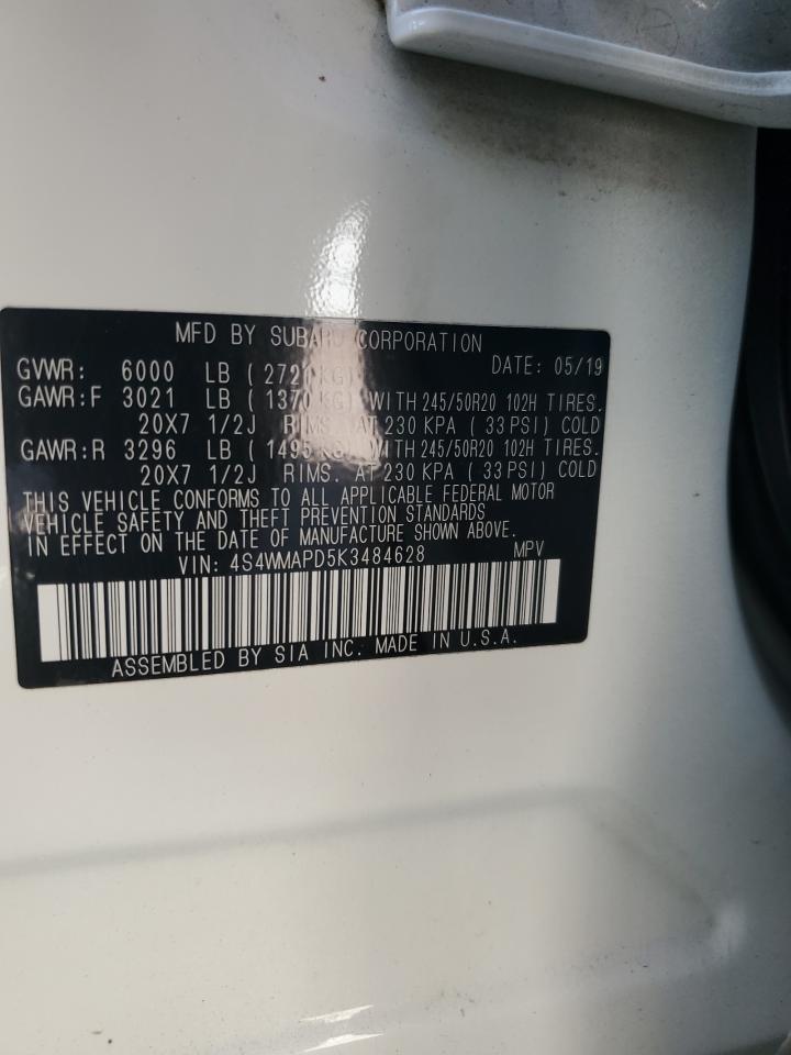 2019 Subaru Ascent Limited VIN: 4S4WMAPD5K3484628 Lot: 82263975