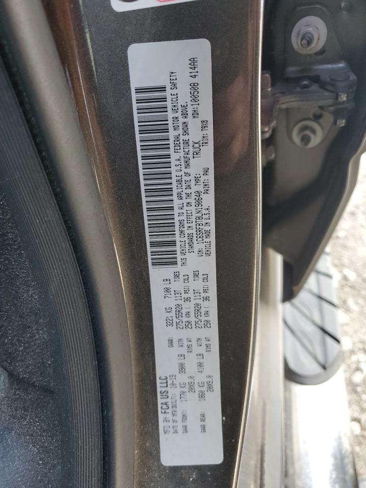 2020 Ram 1500 Big Horn/Lone Star VIN: 1C6SRFBT8LN190640 Lot: 82311375