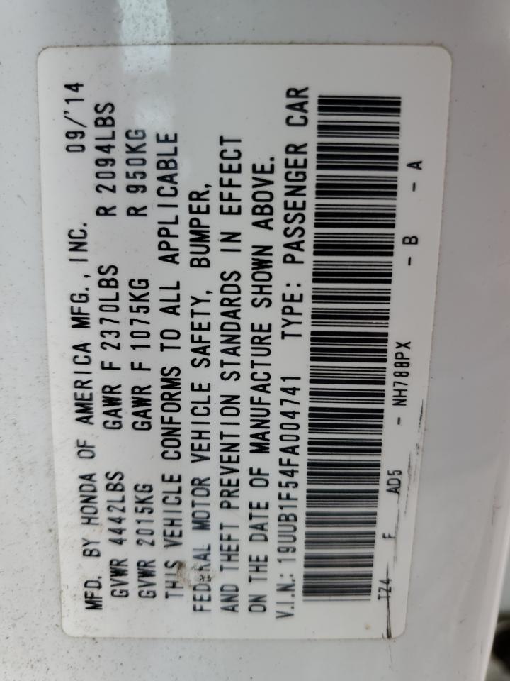 2015 Acura Tlx Tech VIN: 19UUB1F54FA004741 Lot: 72077605