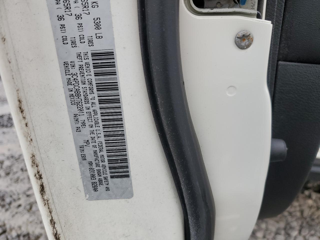 2017 Dodge Journey Se VIN: 3C4PDCAB8HT622011 Lot: 85518895