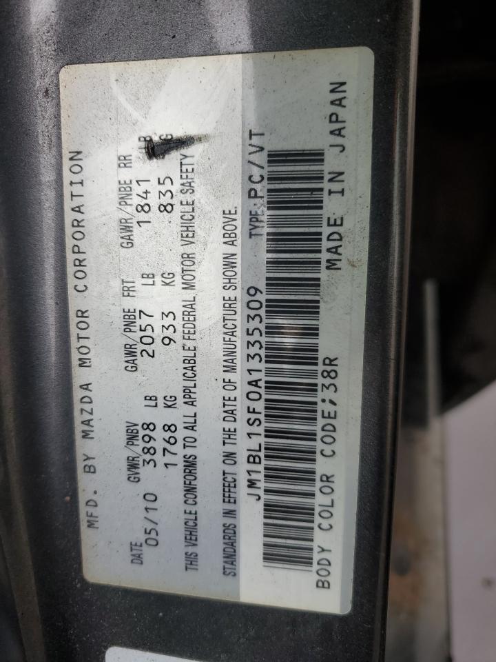 2010 Mazda 3 I VIN: JM1BL1SF0A1335309 Lot: 86984875