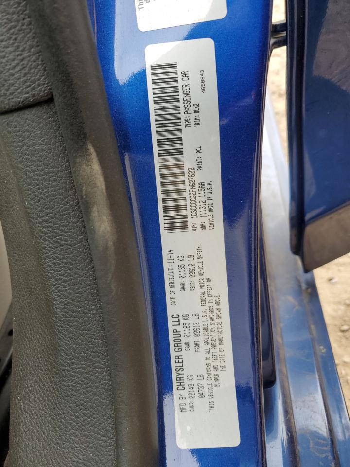 2015 Chrysler 200 C VIN: 1C3CCCCG2FN627622 Lot: 85339875