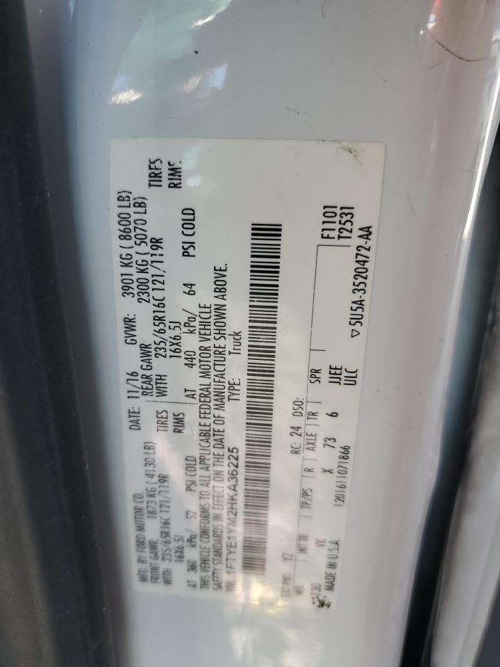 2017 Ford Transit T-150 VIN: 1FTYE1YM2HKA36225 Lot: 82626745