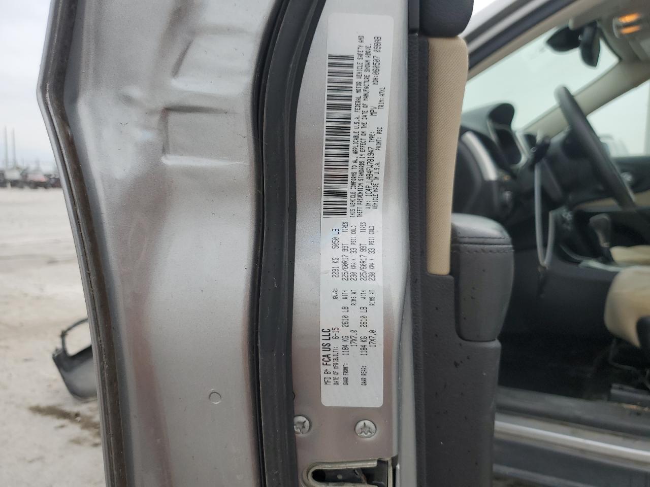 2015 Jeep Cherokee Sport VIN: 1C4PJLAB4FW781947 Lot: 82459785