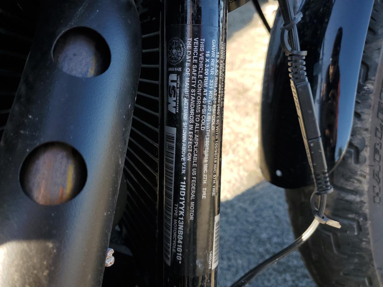 2022 Harley-Davidson Fxbbs VIN: 1HD1YYK13NB041010 Lot: 87377875