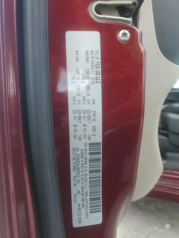 2018 Dodge Grand Caravan Sxt VIN: 2C4RDGCG4JR297312 Lot: 81974855