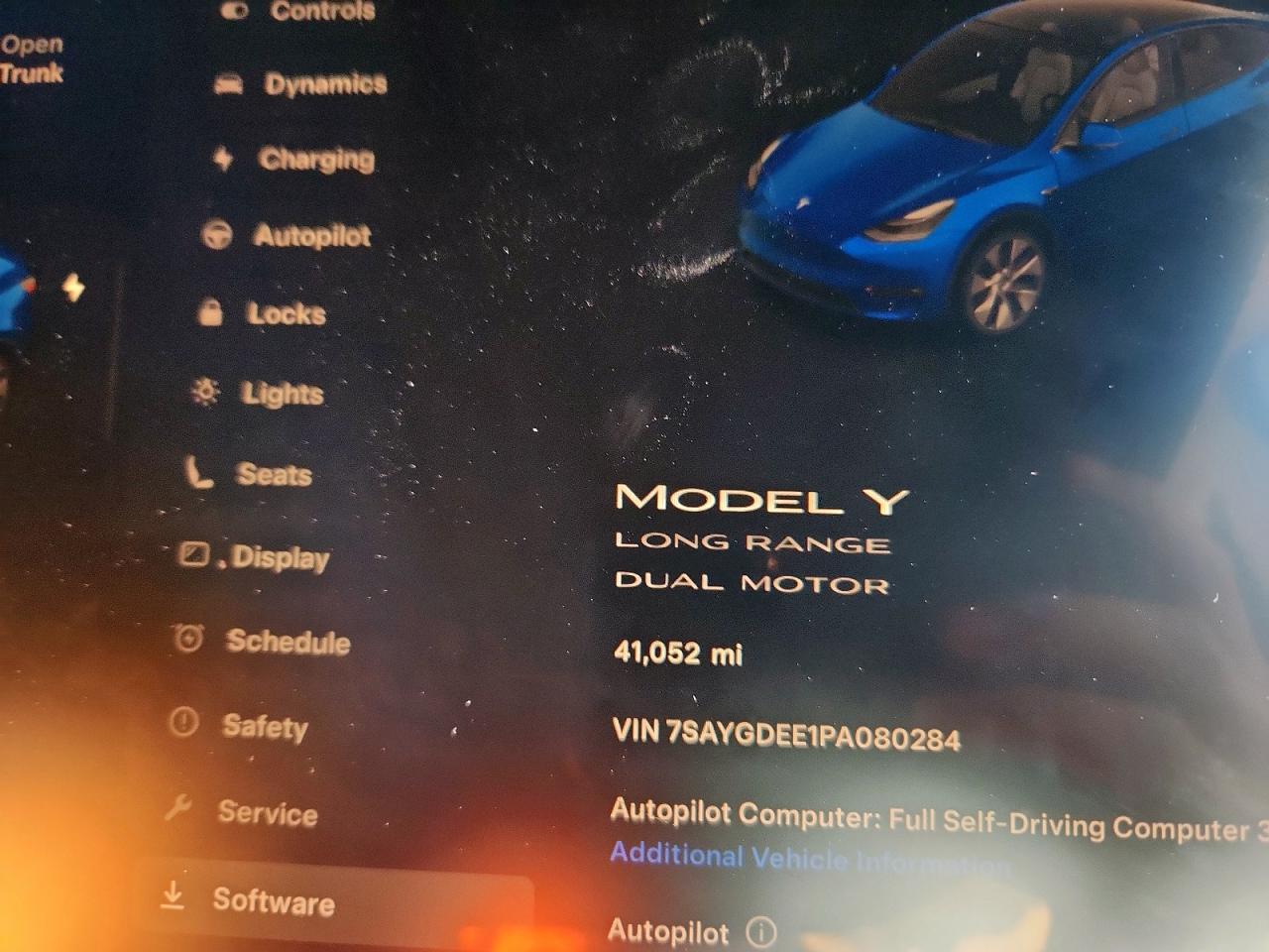 2023 Tesla Model Y VIN: 7SAYGDEE1PA080284 Lot: 85844685