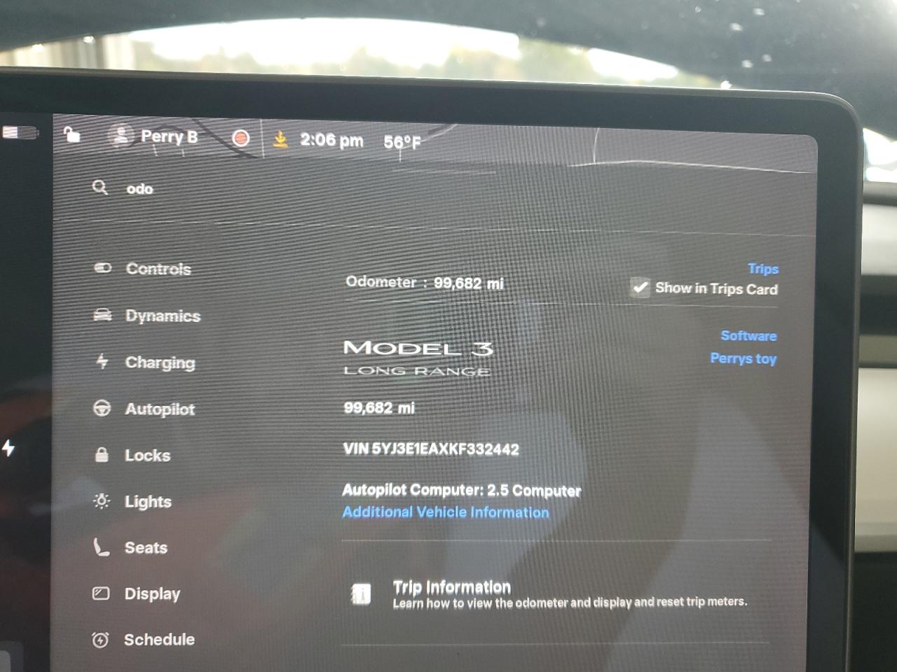 2019 Tesla Model 3 VIN: 5YJ3E1EAXKF332442 Lot: 90698065
