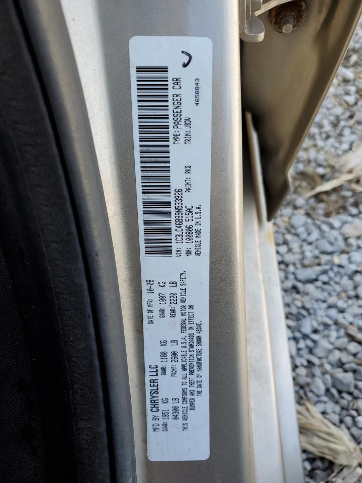 2009 Chrysler Sebring Lx VIN: 1C3LC46B99N533926 Lot: 85700225