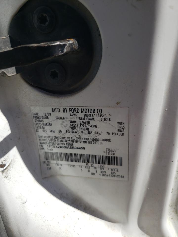 2010 Ford F250 Super Duty VIN: 1FTSX2AR6AEB04459 Lot: 81517675