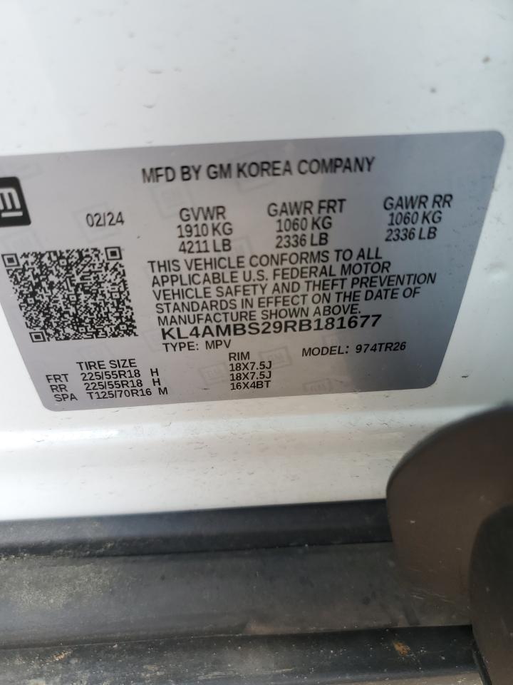 2024 Buick Encore Gx Preferred VIN: KL4AMBS29RB181677 Lot: 82224015