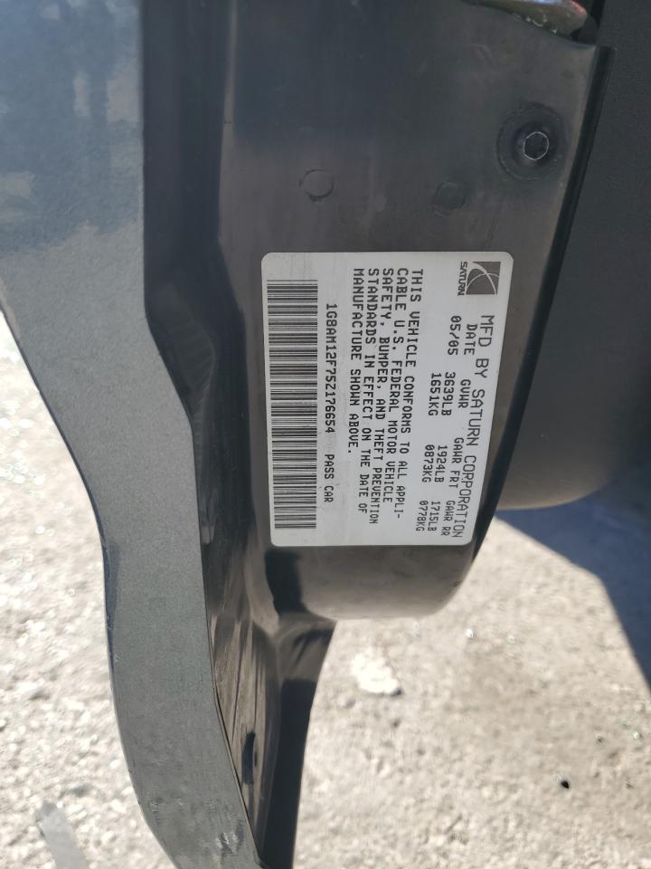 2005 Saturn Ion Level 2 VIN: 1G8AM12F75Z176654 Lot: 85910995