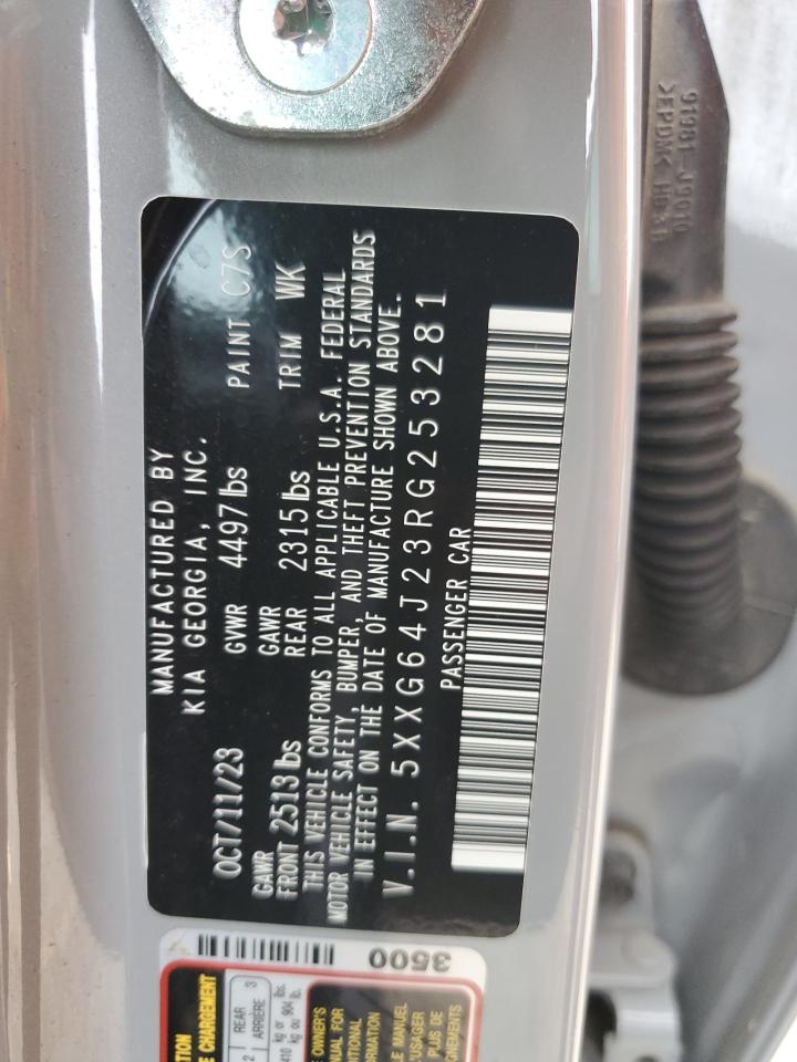 2024 Kia K5 Gt Line VIN: 5XXG64J23RG253281 Lot: 89506305