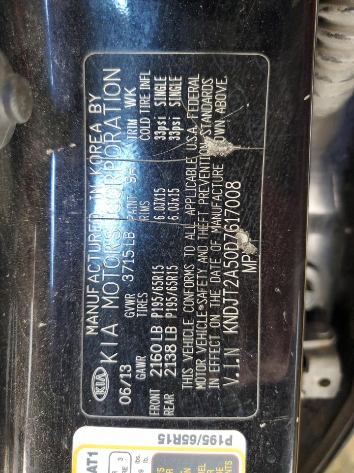 2013 Kia Soul VIN: KNDJT2A50D7617008 Lot: 85083175