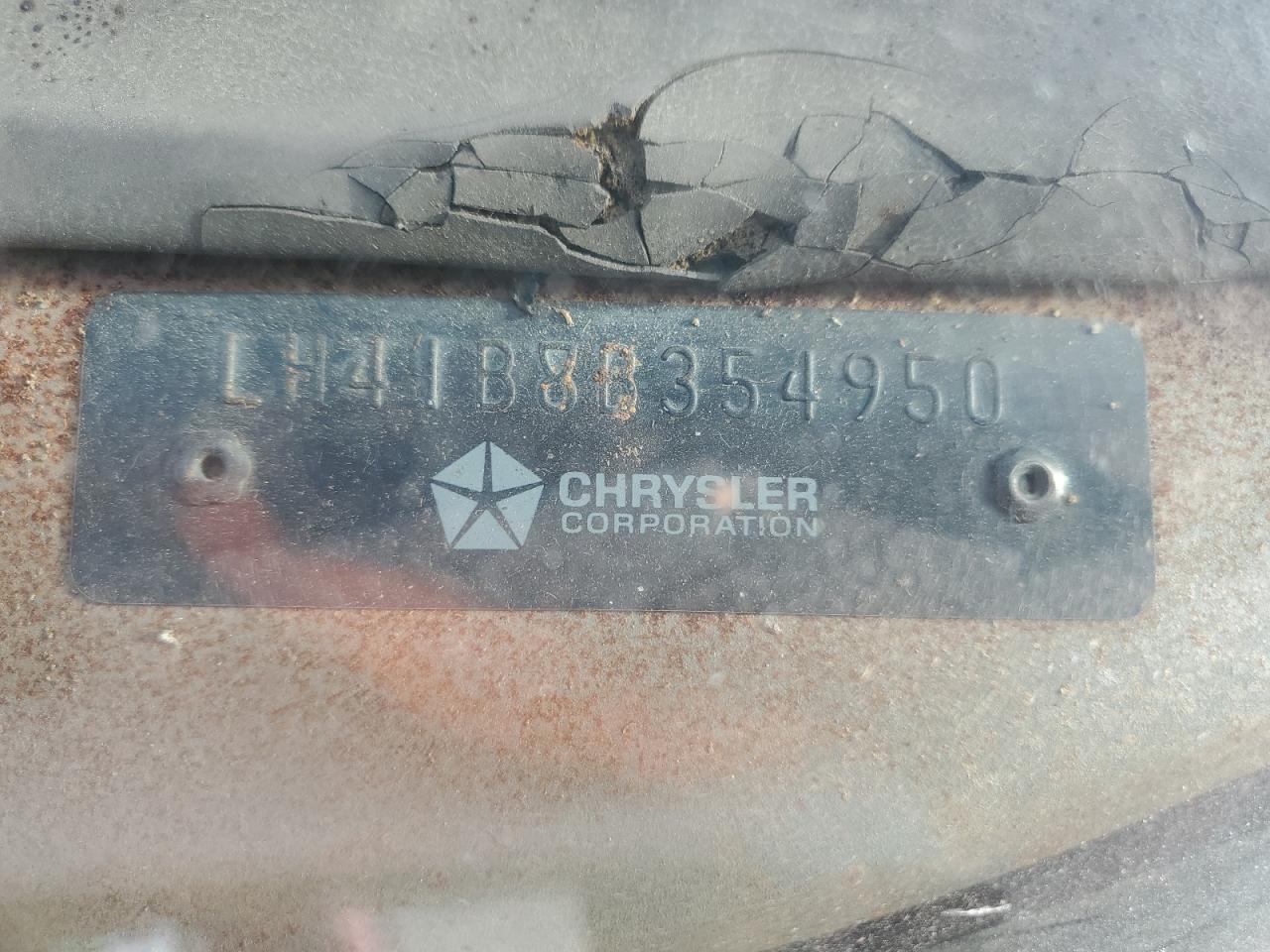 1968 Dodge Dart VIN: LH41B8B354950 Lot: 87233965