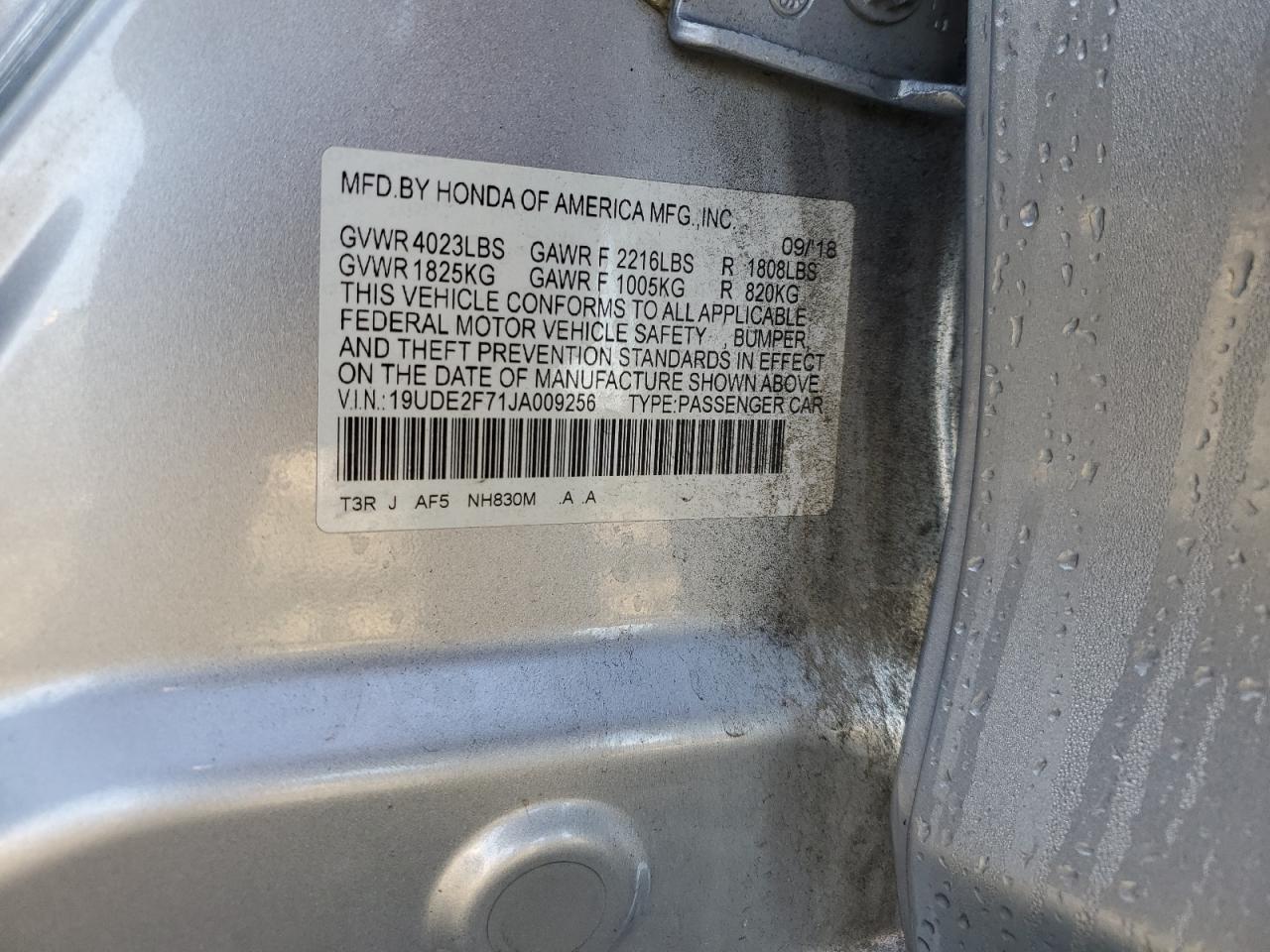 2018 Acura Ilx Premium VIN: 19UDE2F71JA009256 Lot: 82181125