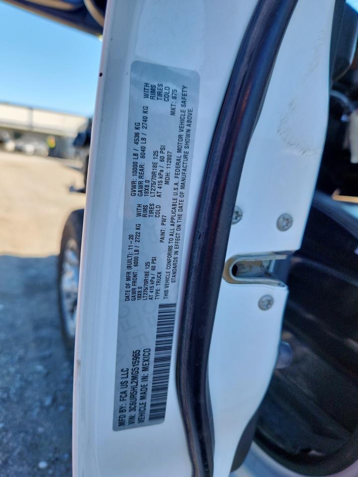 2021 Ram 2500 Tradesman VIN: 3C6UR5HL2MG515965 Lot: 90258875