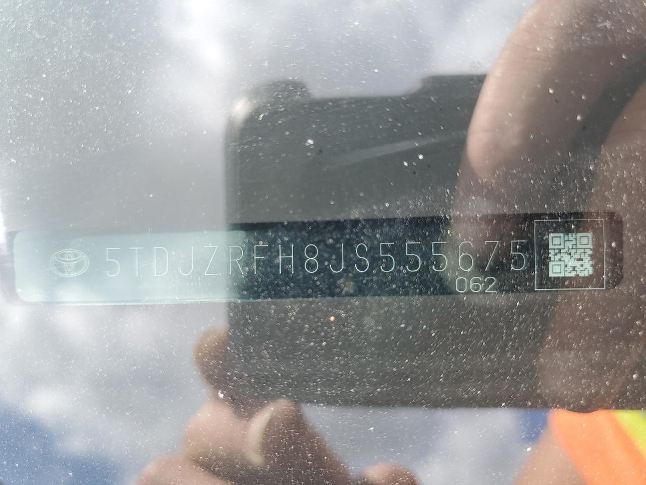 2018 Toyota Highlander Se VIN: 5TDJZRFH8JS555675 Lot: 85571415