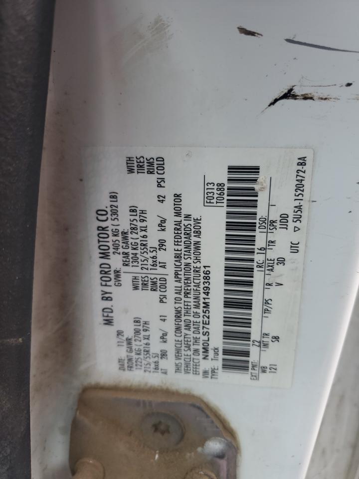 2021 Ford Transit Connect Xl VIN: NM0LS7E25M1493861 Lot: 90049305