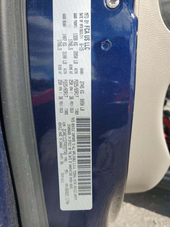 2015 Chrysler Town & Country Touring L VIN: 2C4RC1CG7FR727745 Lot: 86491655