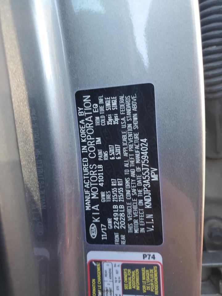 2018 Kia Soul + VIN: KNDJP3A55J7594024 Lot: 82743515