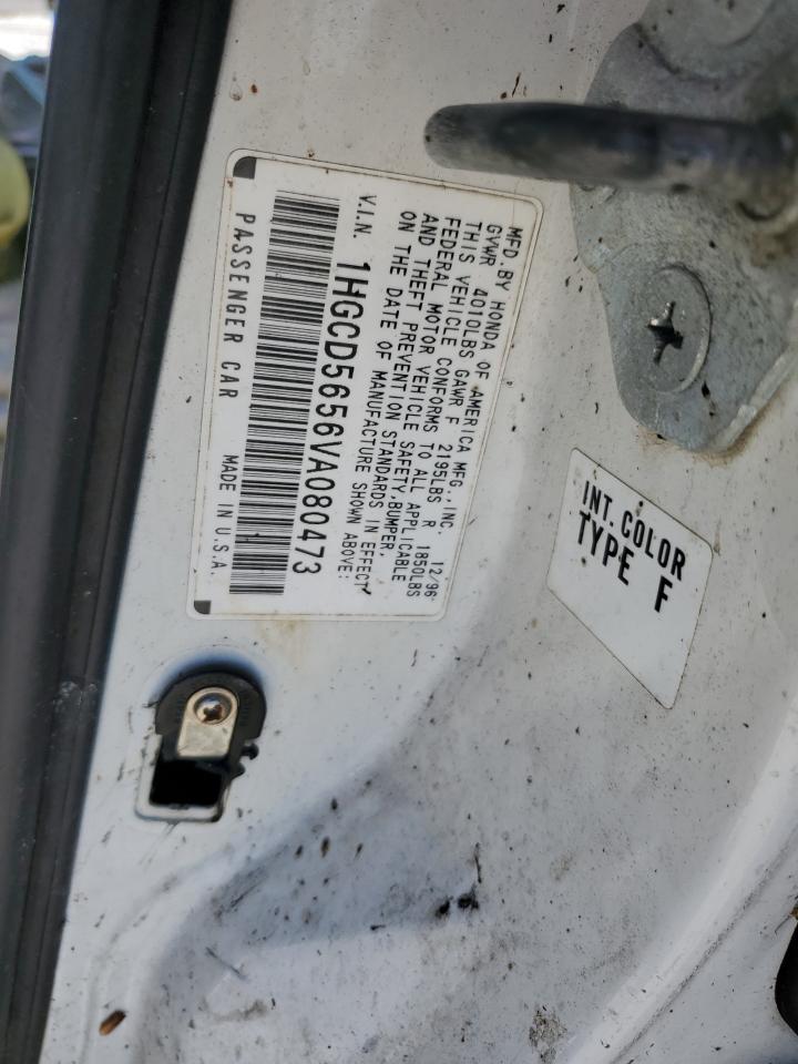 1997 Honda Accord Ex VIN: 1HGCD5656VA080473 Lot: 81803635