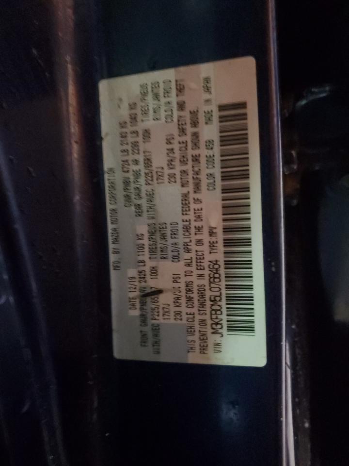 2020 Mazda Cx-5 Touring VIN: JM3KFBCM5L0766464 Lot: 85825935