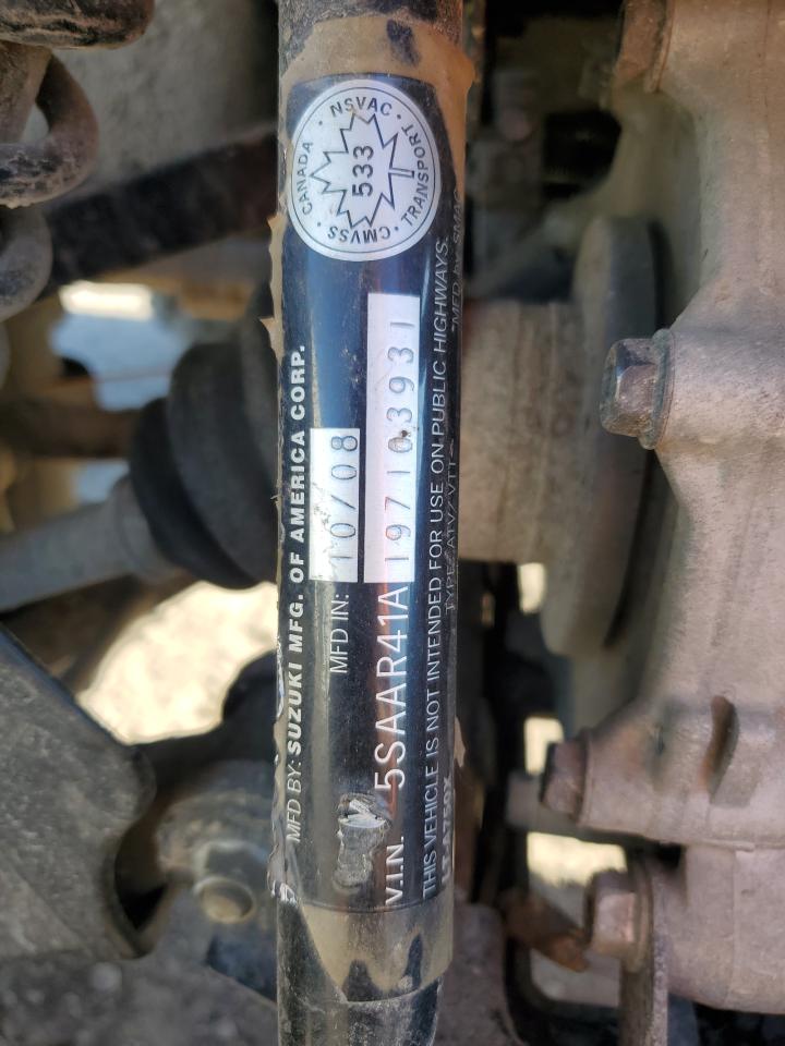 2009 Suzuki Lt-A750 X VIN: 5SAAR41A197103931 Lot: 86422375