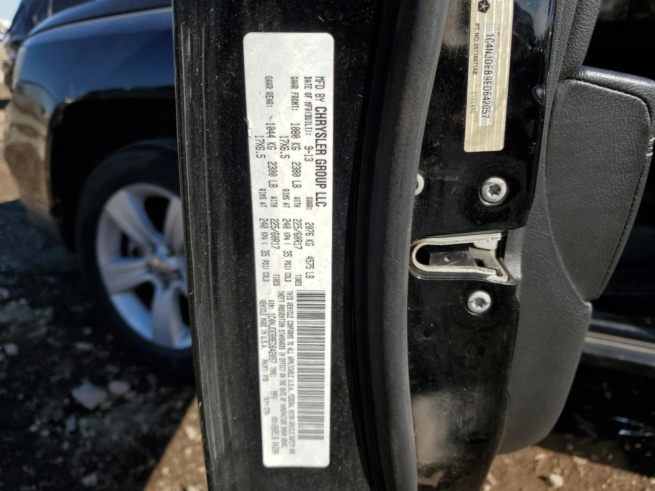 2014 Jeep Compass Latitude VIN: 1C4NJDEB9ED642057 Lot: 89905855