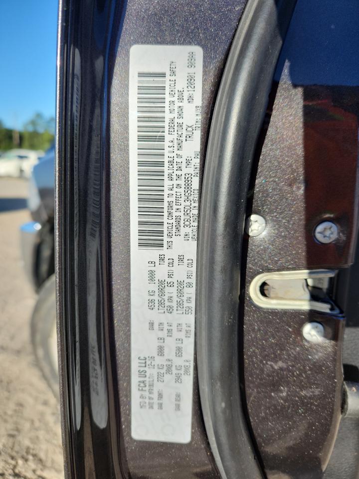 2017 Ram 2500 Slt VIN: 3C6UR5DL3HG588953 Lot: 81943035