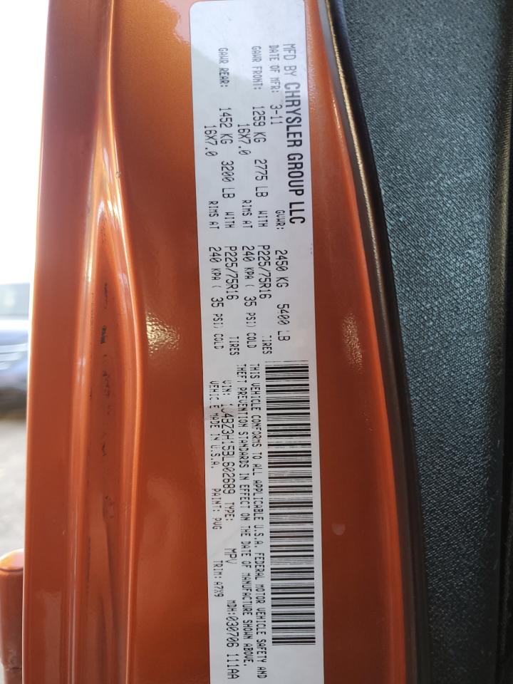 2011 Jeep Wrangler Unlimited Sport VIN: 1J4BZ3H15BL602689 Lot: 84590395