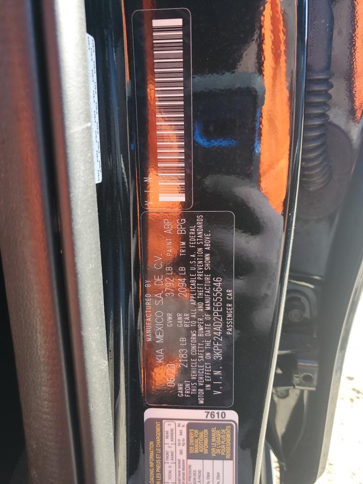 2023 Kia Forte Lx VIN: 3KPF24AD2PE655646 Lot: 89492255